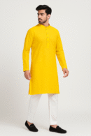 Kurta Pajama - Green & Yellow