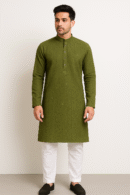Kurta Pajama - Green & Yellow