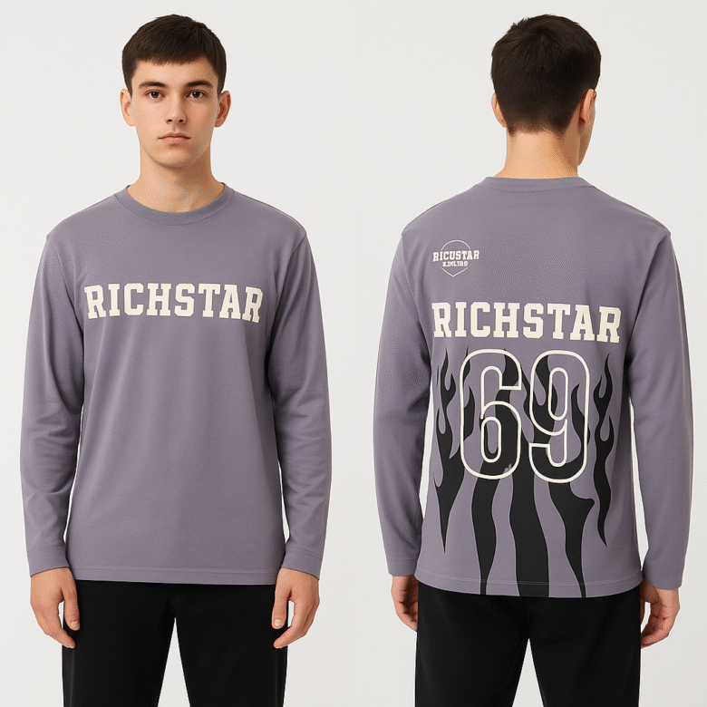 Richstar Long Sleeve T-Shirt – Flame 69 Edition - Image 4