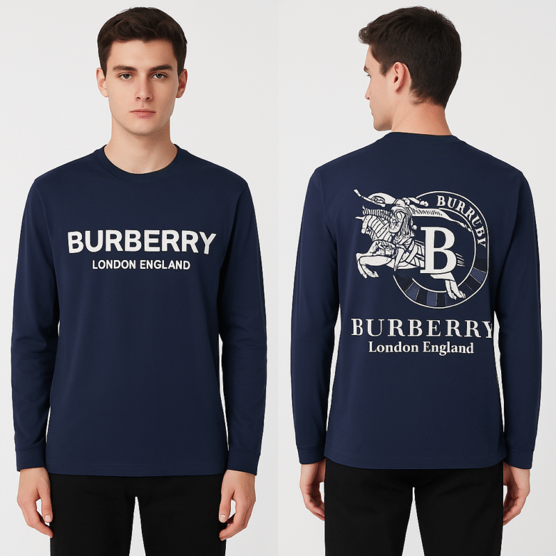 Burberry Long-Sleeve T-Shirt – Premium Edition - Image 2