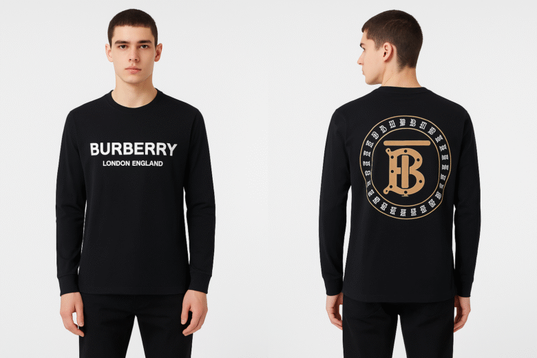 Burberry Long-Sleeve T-Shirt – Premium Edition - Image 3