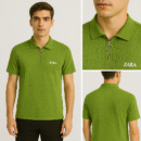 Trendy Zipper Collar Half-Sleeve T-Shirt