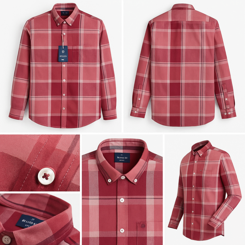Check Shirt 100% Cottan - Image 3