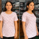 Women’s Multicolor Floral Printed Cotton Top