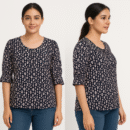 Women’s Multicolor Floral Printed Cotton Top
