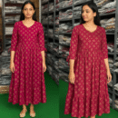 Printed Cotton Anarkali Kurti womens