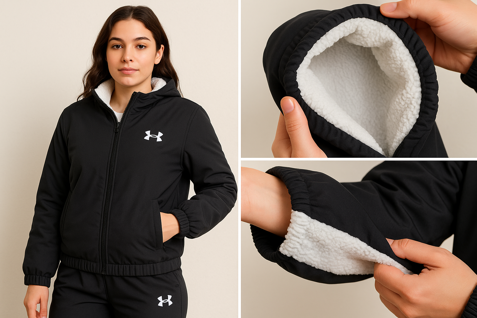 Fur Track Suit –Girls Stylish & Super Warm for Winter - Image 2