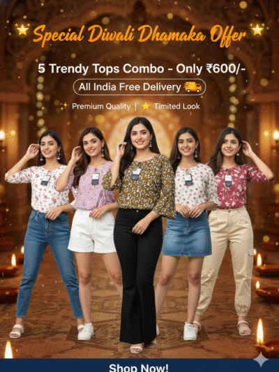 5 Trendy Tops Combo (Diwali Offer!)