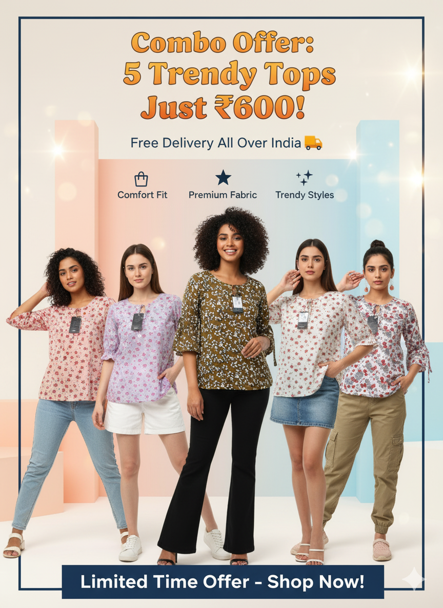 5 Trendy Tops Combo (Diwali Offer!) - Image 12