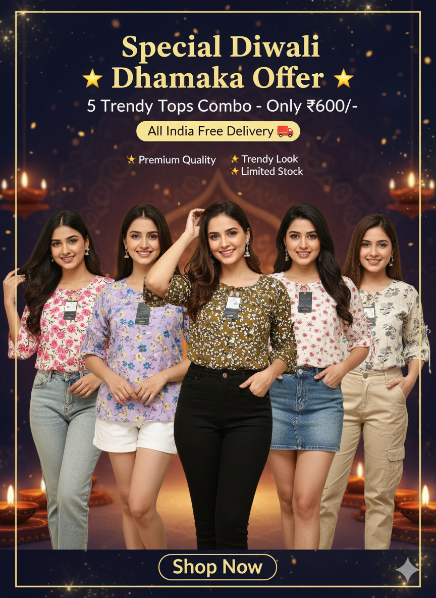 5 Trendy Tops Combo (Diwali Offer!) - Image 11